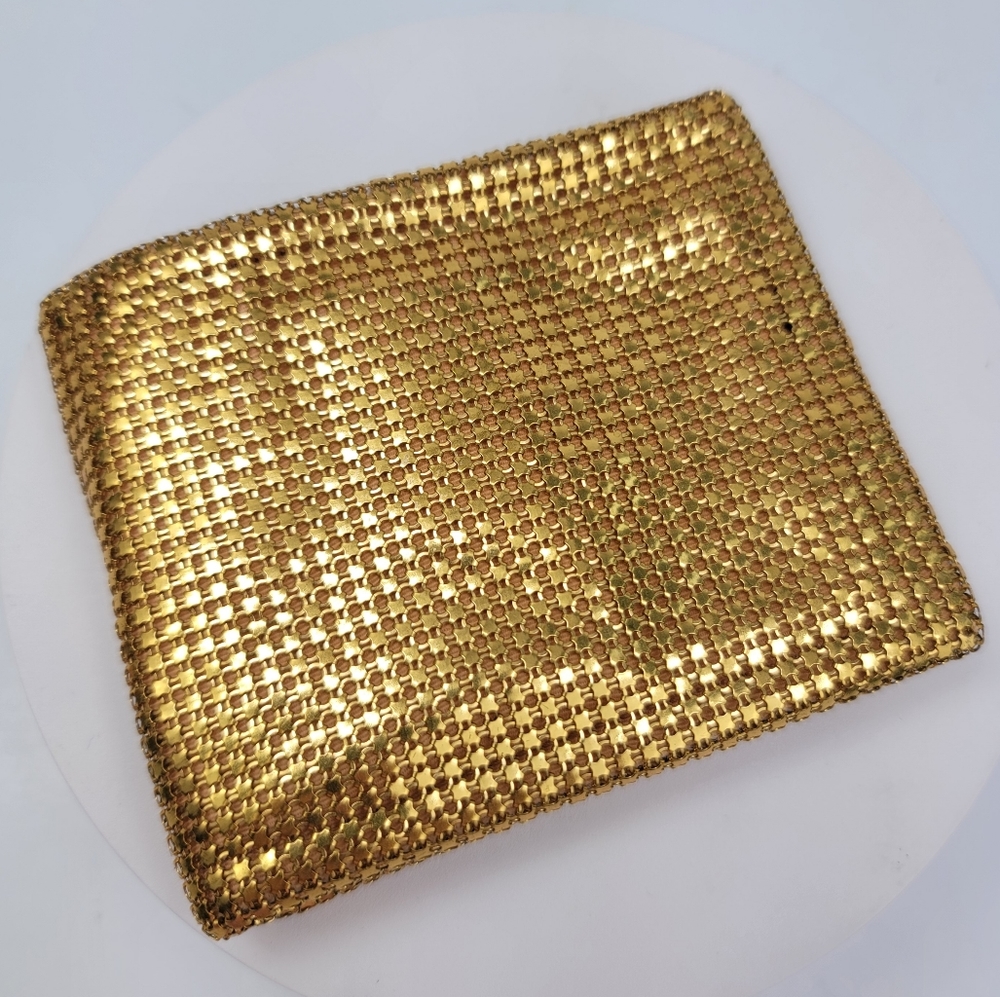 Evans Vintage 1960s Metallic Gold Mesh Bifold Wallet
